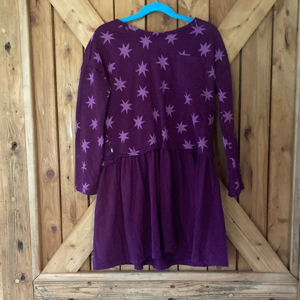 Girls size 10 cotton Tea Collection dress. Long sleeve, skirted, front pocket